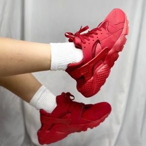 RED NIKE huaraches - like new!
